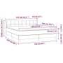 Cama box spring con colchón tela color crema 160x200 cm de vidaXL, Camas y somieres - Ref: Foro24-3130286, Precio: 497,41 €, ...