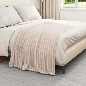 Manta Beige 150 x 130 cm Lana en Ropa de cama | Comprar online en Foru.es