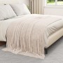 Manta Beige 200 x 150 cm Lana en Ropa de cama | Comprar online en Foru.es