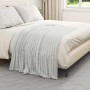 Manta Gris 150 x 130 cm Lana en Ropa de cama | Comprar online en Foru.es