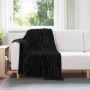 Manta Negro 150 x 130 cm Lana en Ropa de cama | Comprar online en Foru.es