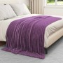 Manta Morado 200 x 150 cm Lana en Ropa de cama | Comprar online en Foru.es
