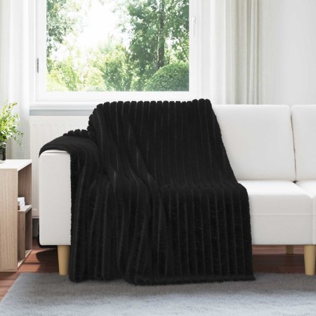 Mantitas de Sofá 6 pcs Negro 200 x 150 cm Lana en Ropa de cama | Comprar online en Foru.es