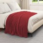 Mantitas de Sofá 6 pcs Rojo Burdeos 150 x 130 cm Lana en Ropa de cama | Comprar online en Foru.es