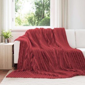 Mantitas de Sofá 6 pcs Rojo Burdeos 270 x 240 cm Lana en Ropa de cama | Comprar online en Foru.es