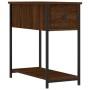 Mesita de noche madera de ingeniería marrón roble 30x60x60 cm de vidaXL, Mesitas de noche - Ref: Foro24-826061, Precio: 39,31...