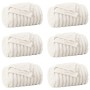 Mantitas de Sofá 6 pcs Crema 270 x 240 cm Lana en Ropa de cama | Comprar online en Foru.es