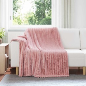 Mantitas de Sofá 6 pcs Rosa 200 x 150 cm Lana en Ropa de cama | Comprar online en Foru.es