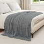 Manta Gris oscuro 200 x 150 cm Lana en Ropa de cama | Comprar online en Foru.es