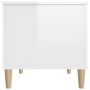 Mesa de centro madera contrachapada blanco brillo 90x44,5x45 cm de vidaXL, Mesas de centro - Ref: Foro24-819582, Precio: 69,4...
