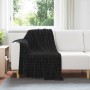 Manta Negro 150 x 130 cm Lana en Ropa de cama | Comprar online en Foru.es
