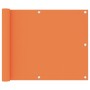 Toldo para balcón tela oxford naranja 75x400 cm en Sombrillas | Comprar online en Foru.es