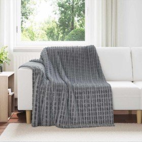 Mantitas de Sofá 6 pcs Gris oscuro 200 x 150 cm Lana en Ropa de cama | Comprar online en Foru.es