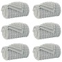 Mantitas de Sofá 6 pcs Gris 200 x 150 cm Lana en Ropa de cama | Comprar online en Foru.es
