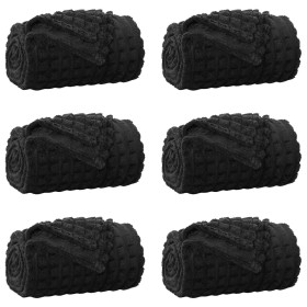 Mantitas de Sofá 6 pcs Negro 240 x 220 cm Lana en Ropa de cama | Comprar online en Foru.es