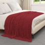 Mantitas de Sofá 6 pcs Rojo Burdeos 200 x 150 cm Lana en Ropa de cama | Comprar online en Foru.es
