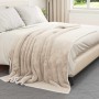 Manta Beige 150 x 200 cm Lana en Ropa de cama | Comprar online en Foru.es