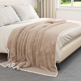 Manta Camel 150 x 200 cm Lana en Ropa de cama | Comprar online en Foru.es