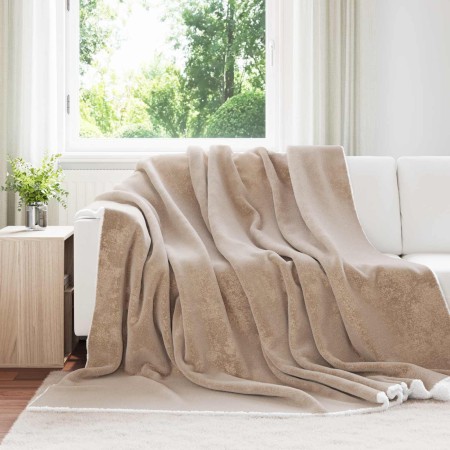 Manta Camel 220 x 240 cm Lana en Ropa de cama | Comprar online en Foru.es