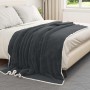 Manta Gris oscuro 150 x 200 cm Lana en Ropa de cama | Comprar online en Foru.es