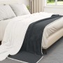 Manta Gris oscuro 220 x 240 cm Lana en Ropa de cama | Comprar online en Foru.es