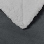 Manta Gris oscuro 240 x 270 cm Lana en Ropa de cama | Comprar online en Foru.es