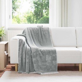 Manta Gris 130 x 150 cm Lana en Ropa de cama | Comprar online en Foru.es