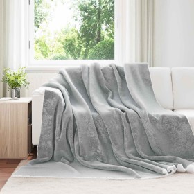Manta Gris 240 x 270 cm Lana en Ropa de cama | Comprar online en Foru.es