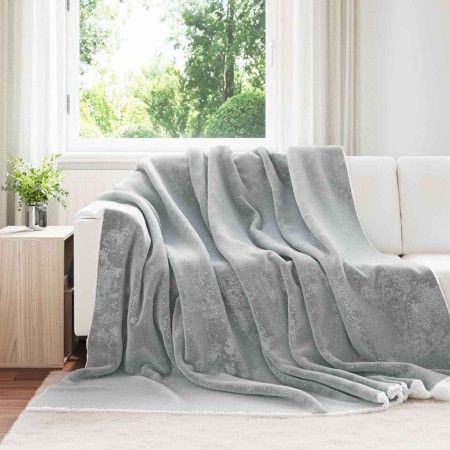 Manta Gris 240 x 270 cm Lana en Ropa de cama | Comprar online en Foru.es