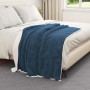 Manta Azul marino 130 x 150 cm Lana en Ropa de cama | Comprar online en Foru.es
