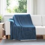 Manta Azul marino 150 x 200 cm Lana en Ropa de cama | Comprar online en Foru.es