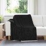 Manta Negro 150 x 200 cm Lana en Ropa de cama | Comprar online en Foru.es