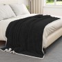 Manta Negro 150 x 200 cm Lana en Ropa de cama | Comprar online en Foru.es