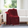 Manta Rojo Burdeos 130 x 150 cm Lana en Ropa de cama | Comprar online en Foru.es