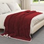 Manta Rojo Burdeos 150 x 200 cm Lana en Ropa de cama | Comprar online en Foru.es