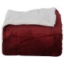 Manta Rojo Burdeos 150 x 200 cm Lana en Ropa de cama | Comprar online en Foru.es