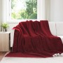 Manta Rojo Burdeos 220 x 240 cm Lana en Ropa de cama | Comprar online en Foru.es