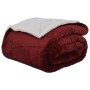 Manta Rojo Burdeos 240 x 270 cm Lana en Ropa de cama | Comprar online en Foru.es