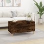 Mesa de centro madera contrachapada roble ahumado 90x44,5x45 cm de vidaXL, Mesas de centro - Ref: Foro24-819585, Precio: 63,7...