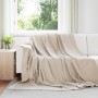 Manta Beige 270 x 240 cm Lana en Ropa de cama | Comprar online en Foru.es
