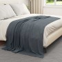 Manta Gris oscuro 200 x 150 cm Lana en Ropa de cama | Comprar online en Foru.es