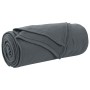 Manta Gris oscuro 270 x 240 cm Lana en Ropa de cama | Comprar online en Foru.es