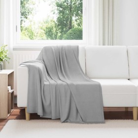 Manta Gris 170 x 130 cm Lana en Ropa de cama | Comprar online en Foru.es