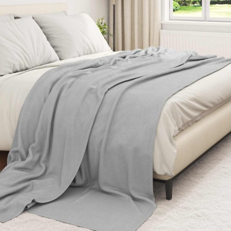 Manta Gris 270 x 240 cm Lana en Ropa de cama | Comprar online en Foru.es