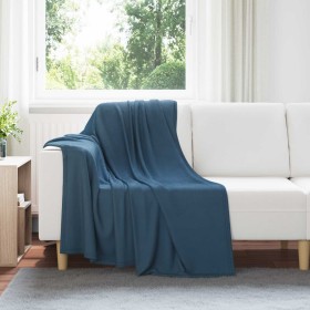 Manta Azul marino 170 x 130 cm Lana en Ropa de cama | Comprar online en Foru.es