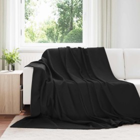 Manta Negro 270 x 240 cm Lana en Ropa de cama | Comprar online en Foru.es