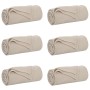 Mantitas de Sofá 6 pcs Beige 200 x 150 cm Lana en Ropa de cama | Comprar online en Foru.es
