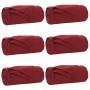 Mantitas de Sofá 6 pcs Rojo Burdeos 200 x 150 cm Lana en Ropa de cama | Comprar online en Foru.es
