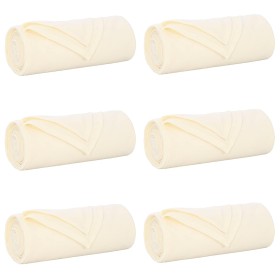 Mantitas de Sofá 6 pcs Crema 200 x 150 cm Lana en Ropa de cama | Comprar online en Foru.es