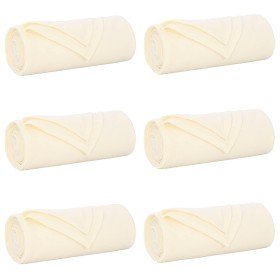 Mantitas de Sofá 6 pcs Crema 200 x 150 cm Lana en Ropa de cama | Comprar online en Foru.es